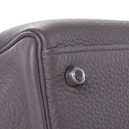 Hermes Togo Horseshoe Kelly Retourne 35 Etain Bleu Tempete 20 of 36