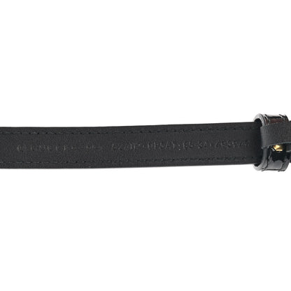 Gucci Skipper Calfskin Enamel GG 15mm Belt 85 34 Black 3 of 5