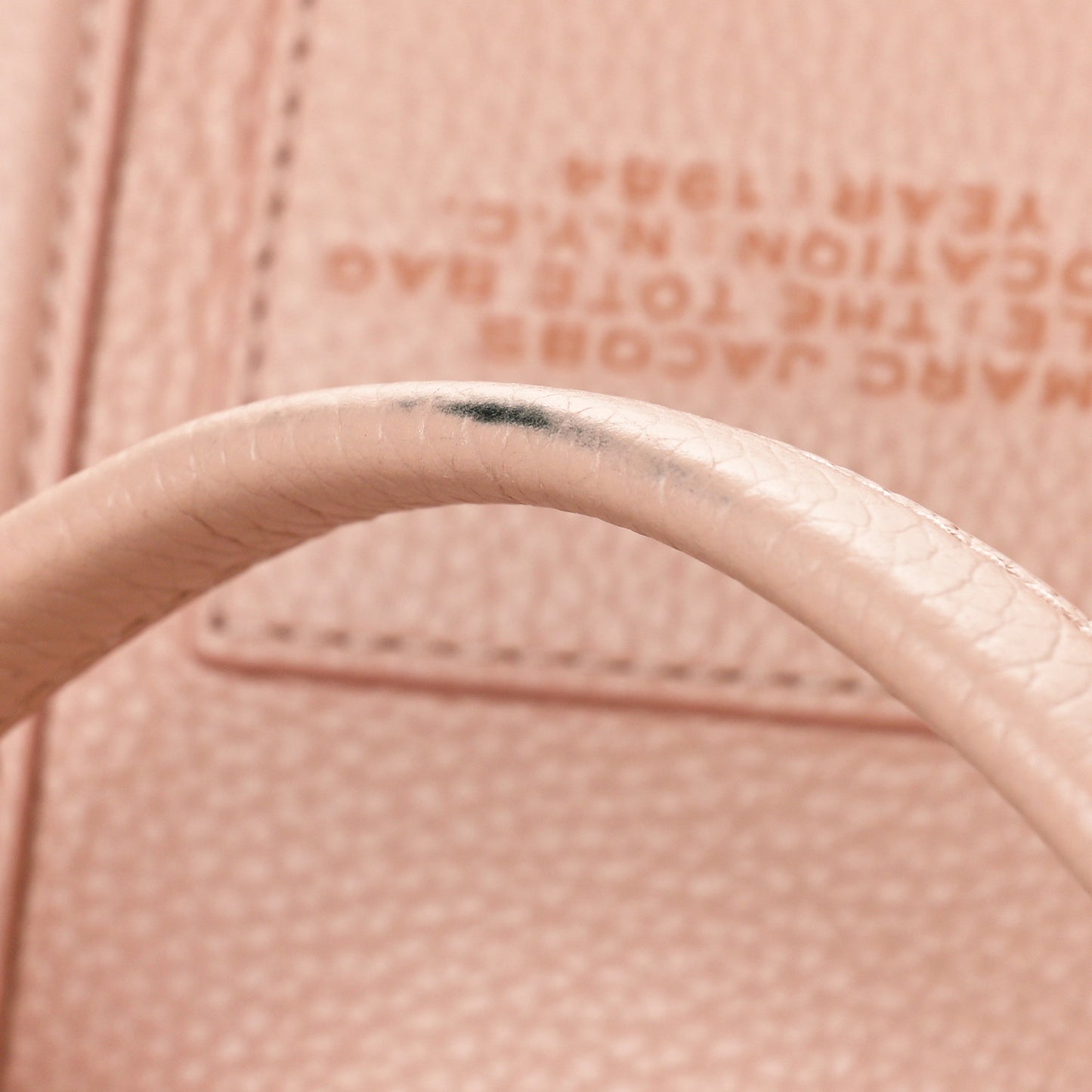 Grained Calfskin Small The Tote Bag Rose Dust
