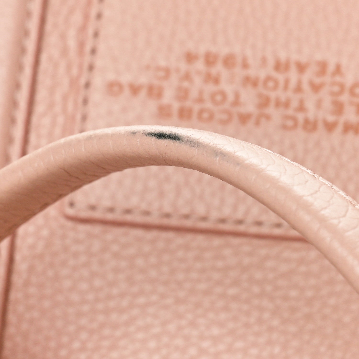 Marc Jacobs Grained Calfskin Small The Tote Bag Rose Dust 10 of 10