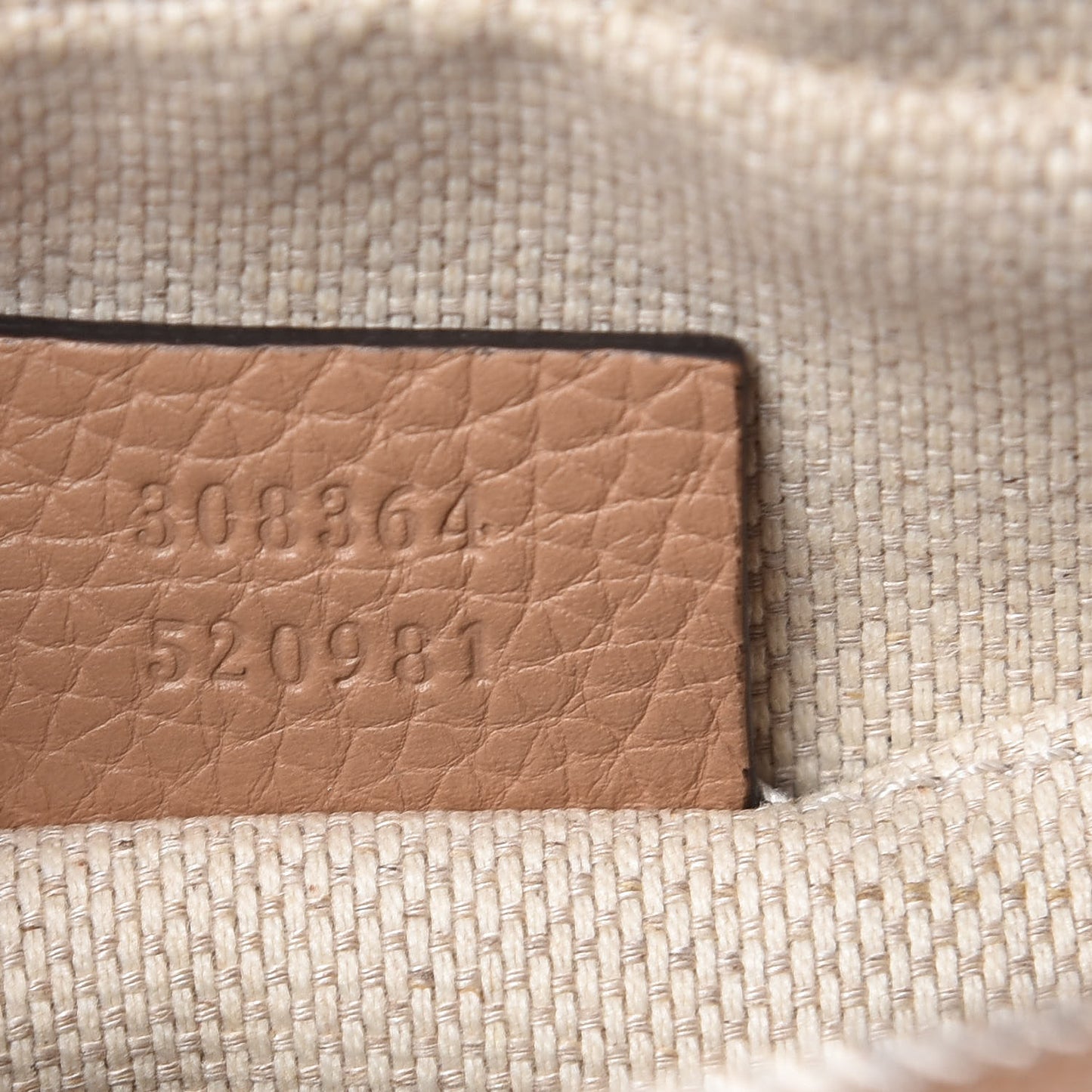 Pebbled Calfskin Small Soho Disco Bag Rose Beige