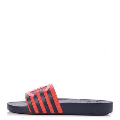 Chanel Rubber CC Flat Slide Sandals 39 Pink Red 1 of 8