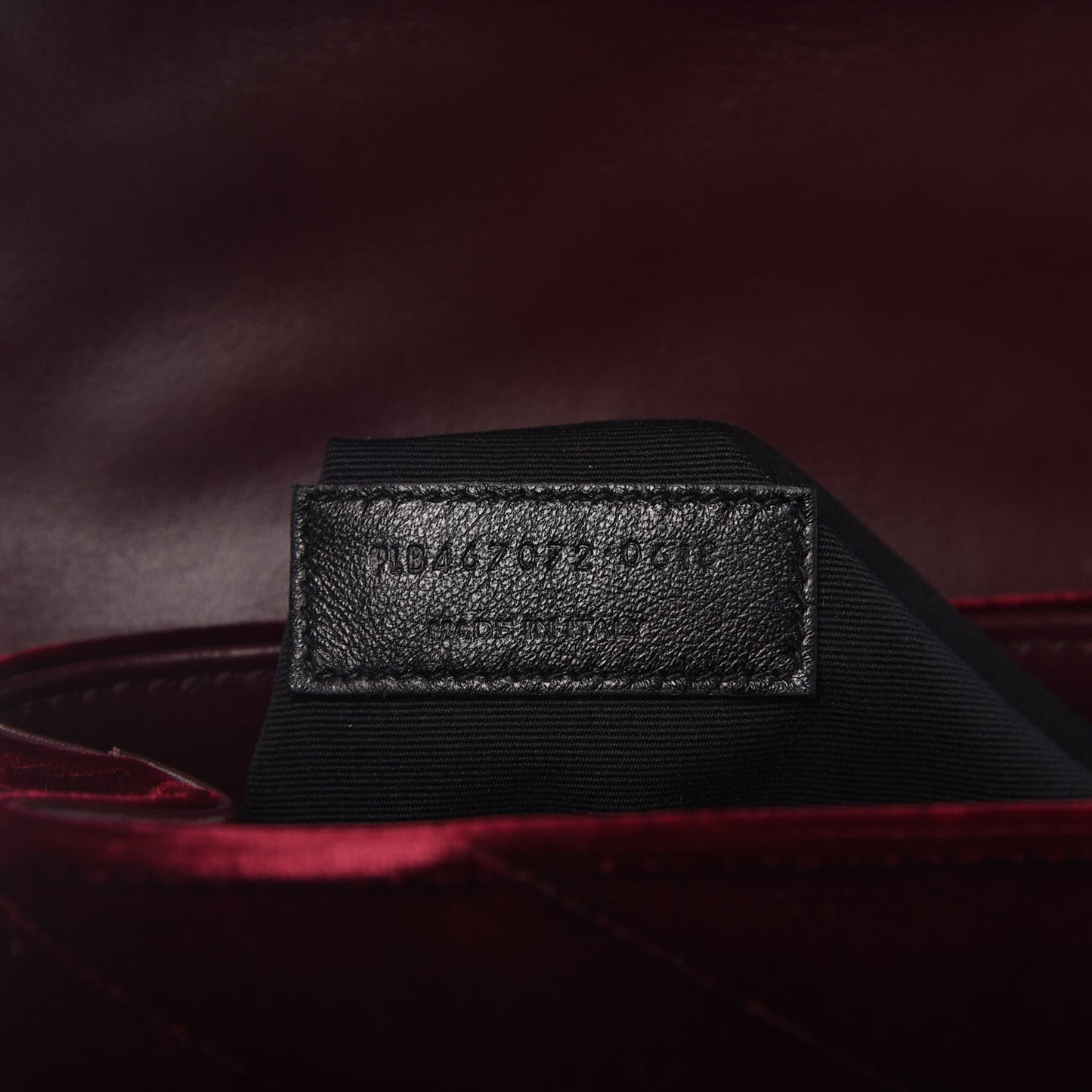 Velvet Y Quilted Monogram Toy Loulou Crossbody Bag French Burgundy