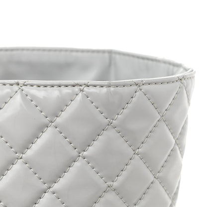 Chanel Vinyl Quilted Large In The Business Tote Light Grey 10 of 14