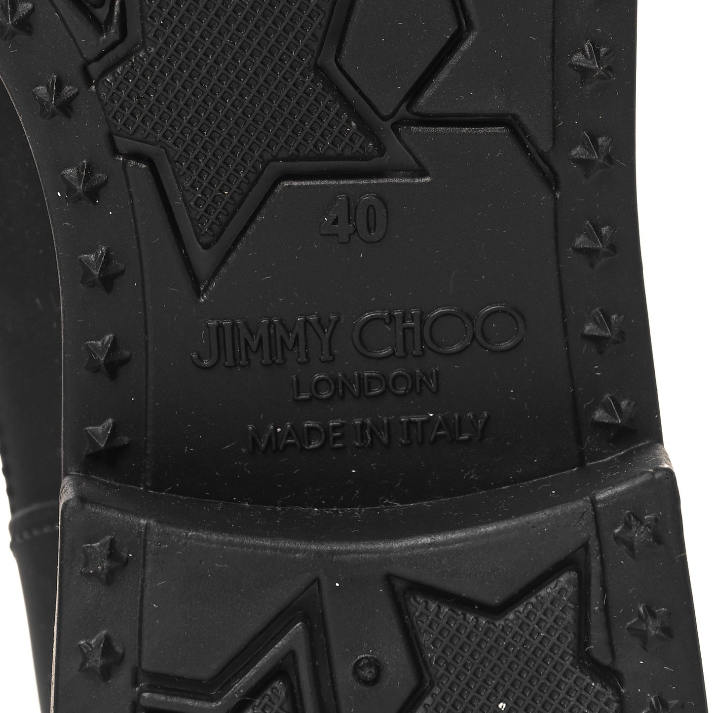 Rubber Patent Rain Ankle Boots 40 Black