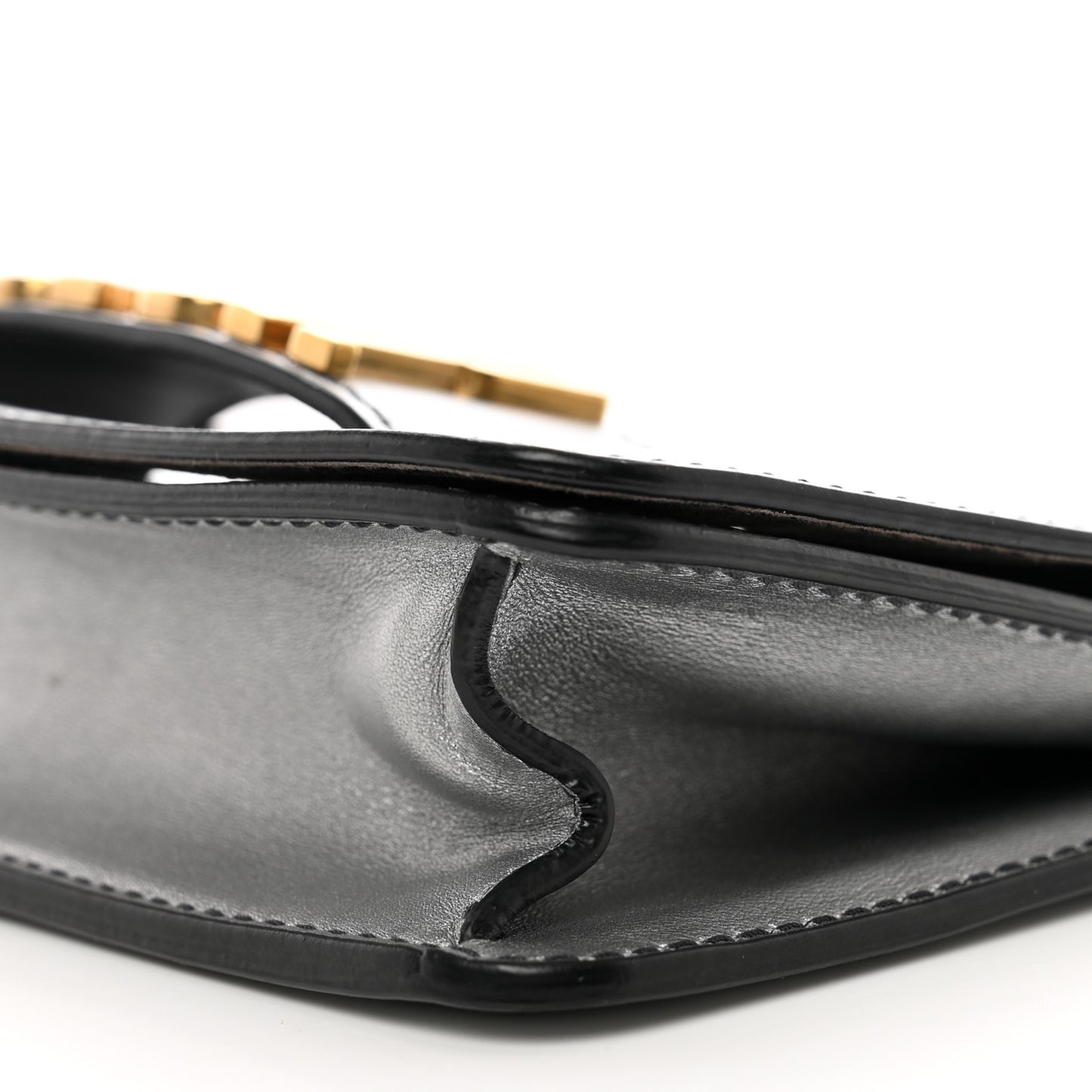 Metallic Smooth Calfskin Dio(r)evolution Flap Clutch Silver