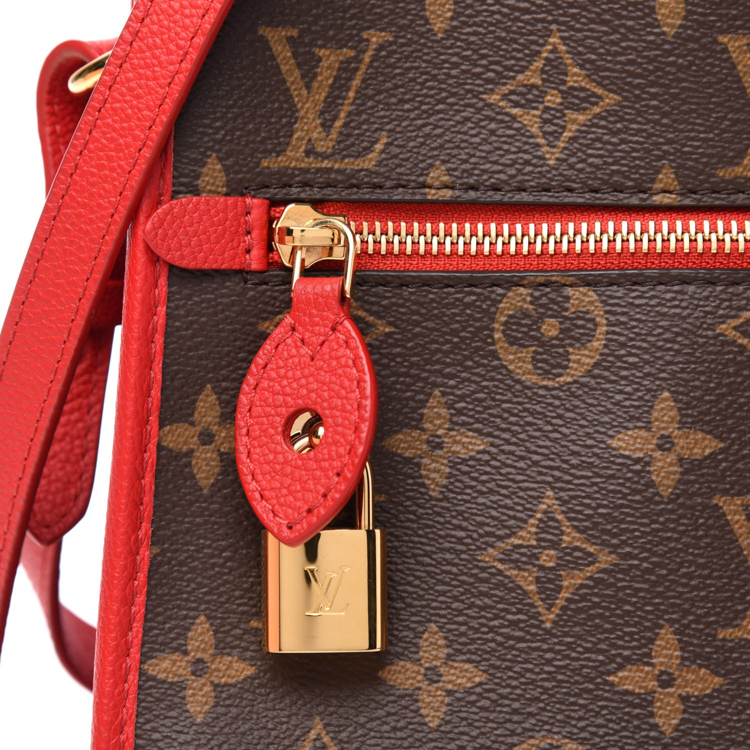 Louis Vuitton Monogram Popincourt PM Red 6 of 11