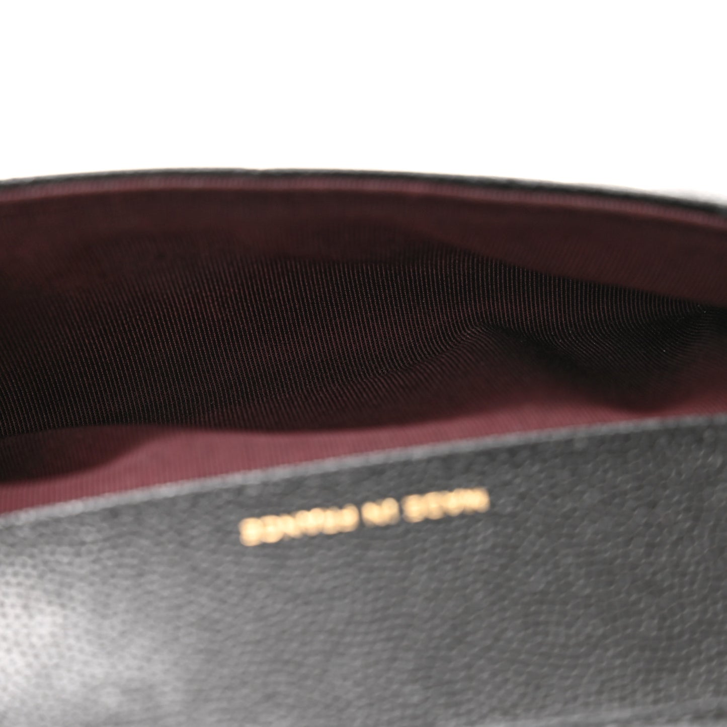 Caviar Quilted Glasses Case With Chain Black