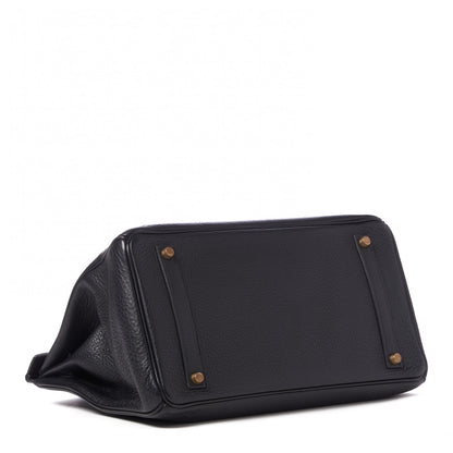 Hermes Taurillon Clemence Birkin 35 Black 4 of 31