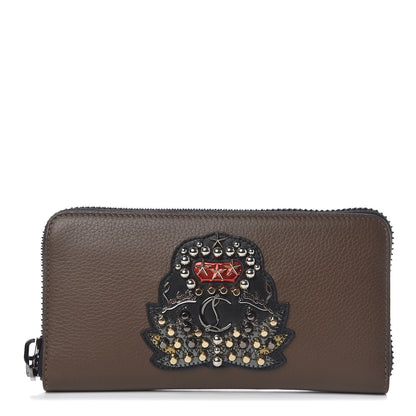 Christian Louboutin Calfskin Ecusson Panettone Zip Around Wallet Cafe 1 of 6