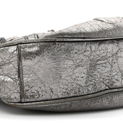 Balenciaga Metallic Agneau Arena Le Cagole Shoulder Bag XS Silver 10 of 17