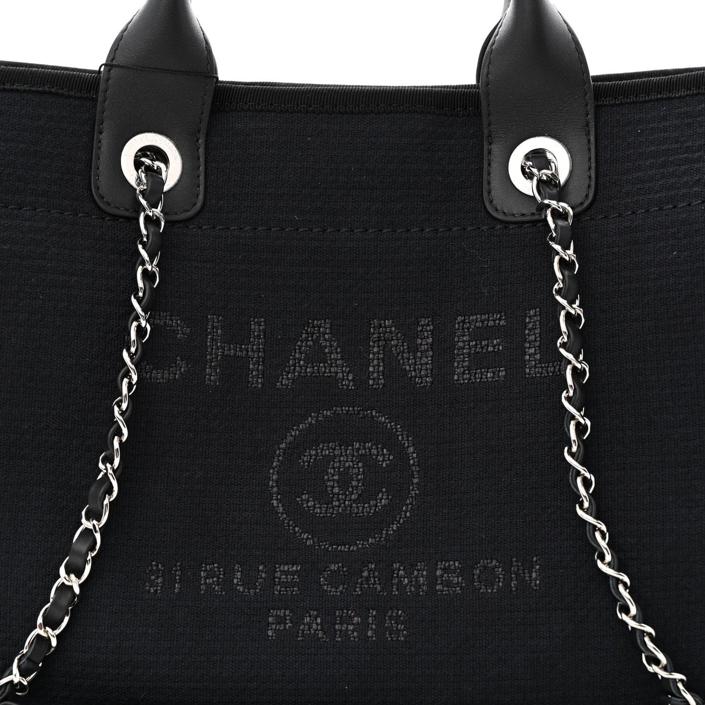 Mixed Fibers Small Deauville Tote Black