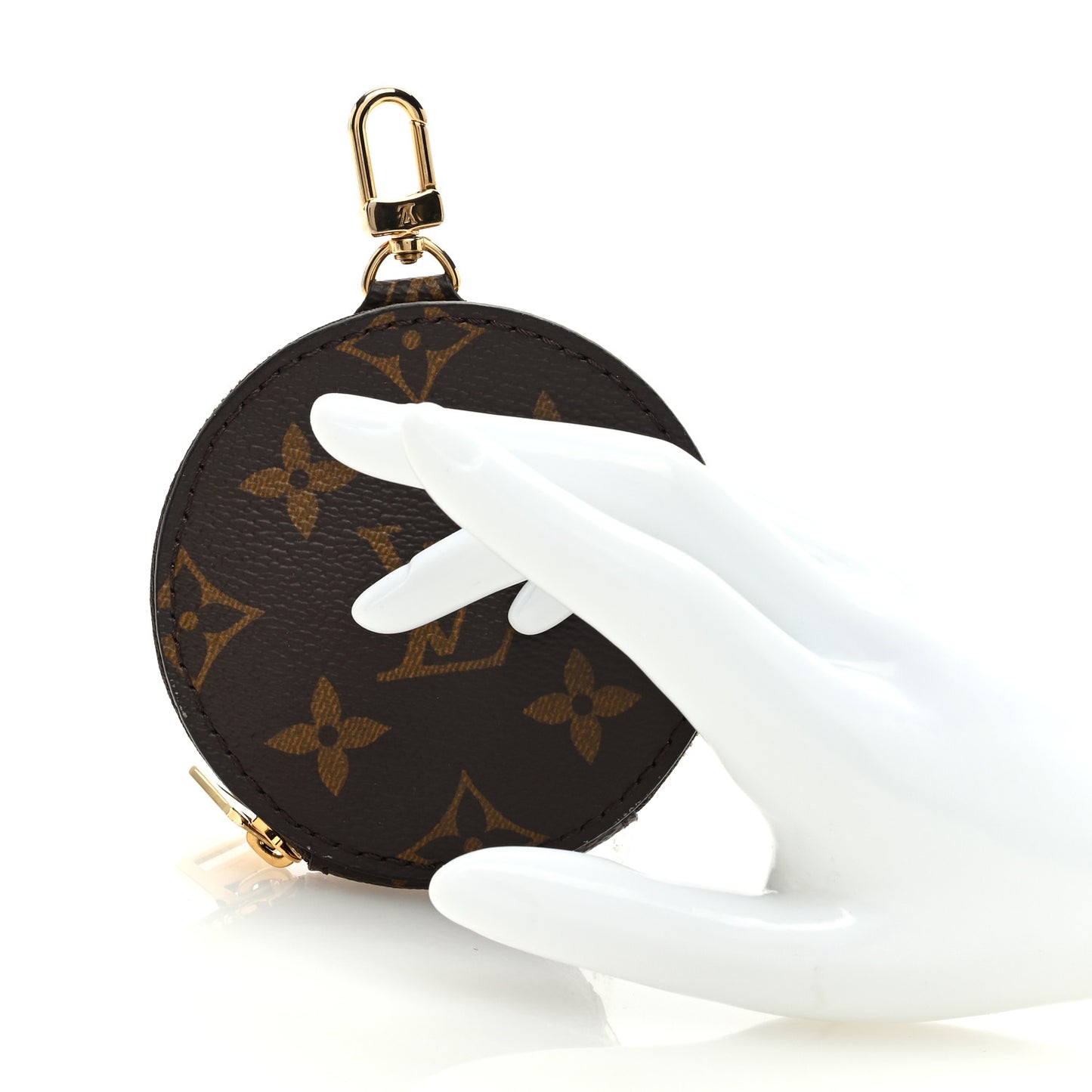 Monogram OnTheGo East West Round Coin Purse Red