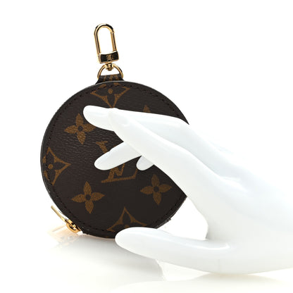 Louis Vuitton Monogram OnTheGo East West Round Coin Purse Red 2 of 6