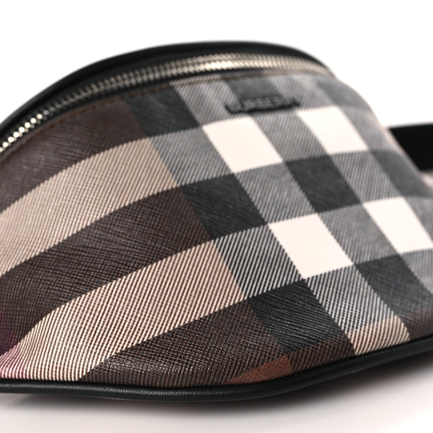 Burberry E-canvas Check Bum Bag Dark Birch Brown 8 of 9