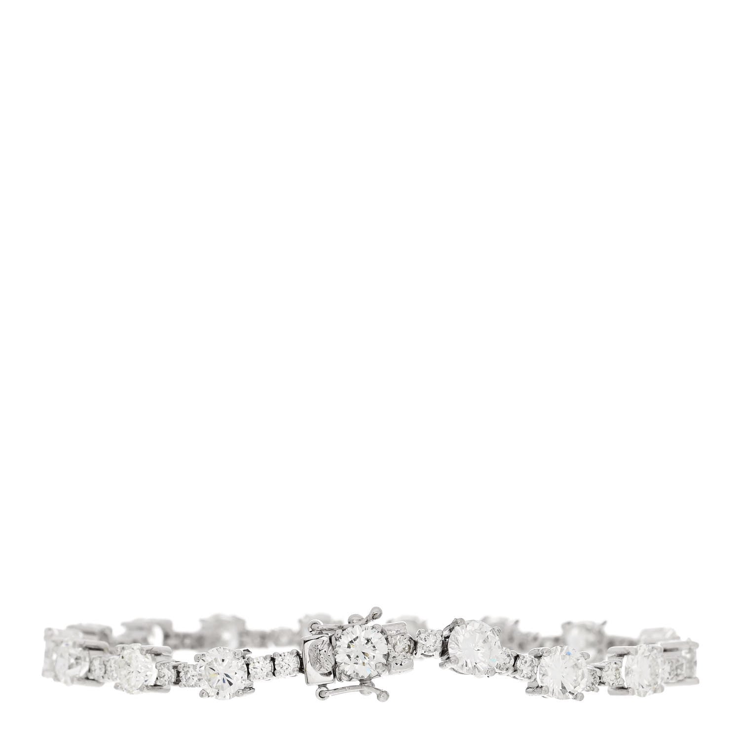 Parker & West by FASHIONPHILE 18K White Gold Diamond 11.36ctw Tennis Bracelet M 3 of 6