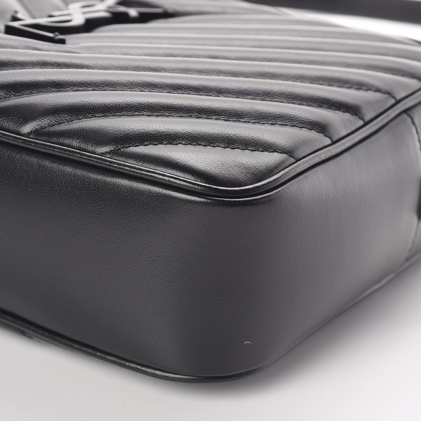 Calfskin Matelasse Monogram Lou Camera Bag Black