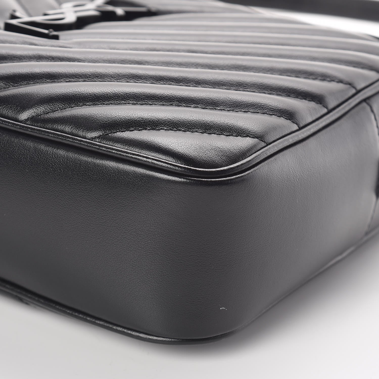 Saint Laurent Calfskin Matelasse Monogram Lou Camera Bag Black 9 of 9
