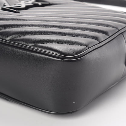 Saint Laurent Calfskin Matelasse Monogram Lou Camera Bag Black 9 of 9