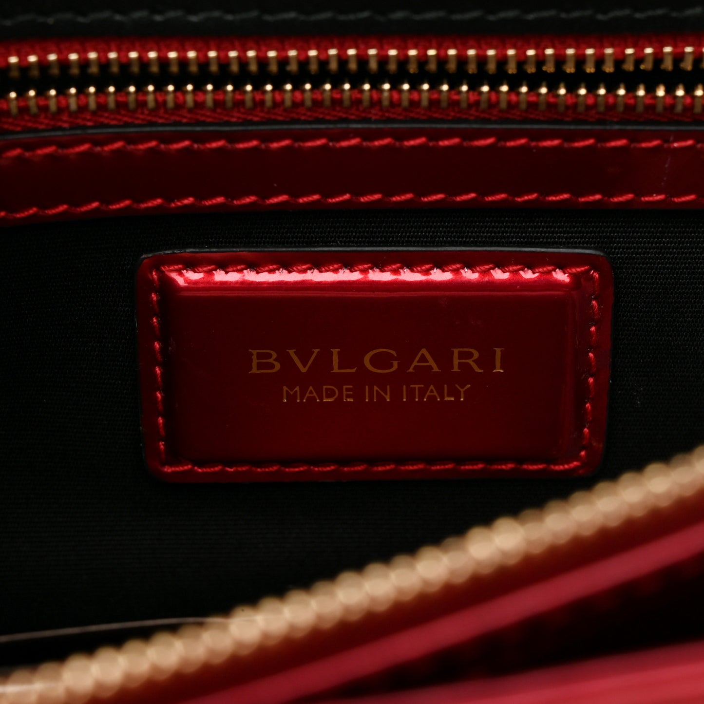 Metallic Calfskin Serpenti Forever Shoulder Bag Red