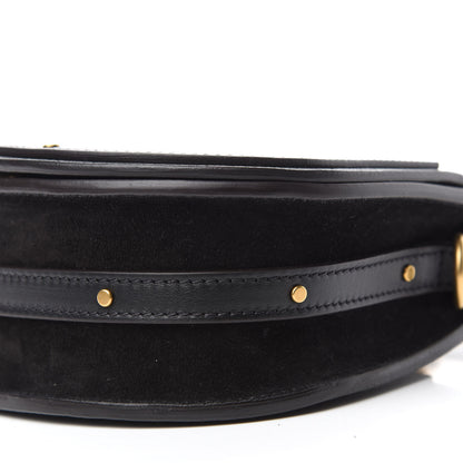 Chloe Calfskin Suede Small Nile Bracelet Bag Black 7 of 10