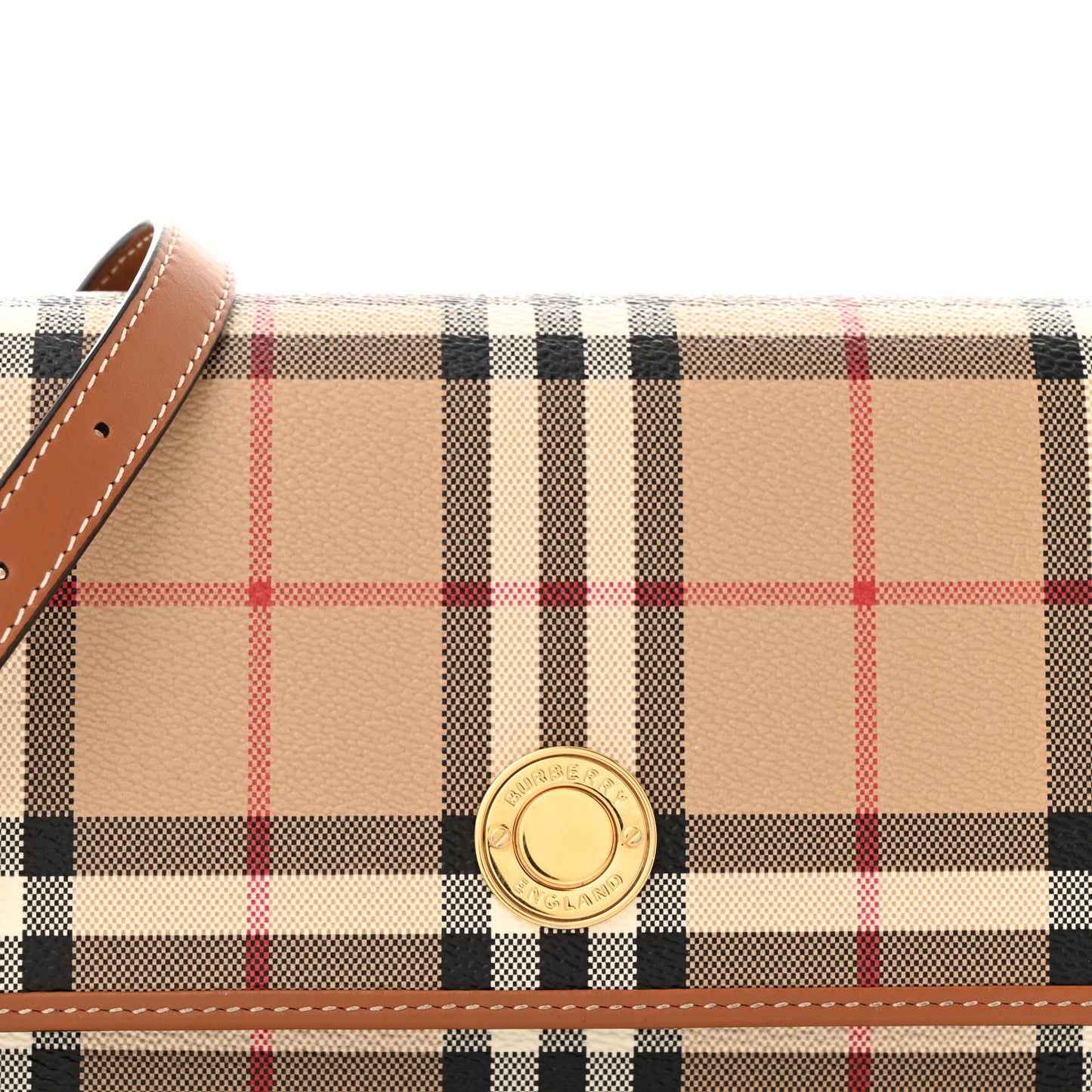 E-Canvas Vintage Check Hampshire Crossbody Archive Beige