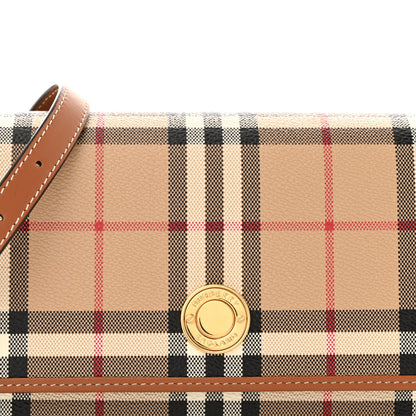 Burberry E-Canvas Vintage Check Hampshire Crossbody Archive Beige 7 of 12