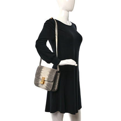 Celine Lizard Medium Classic Box Flap Bag Natural 2 of 12