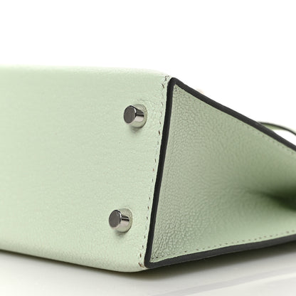 Hermes Chevre Mysore Mini Kelly Sellier 20 Vert Fizz 8 of 8