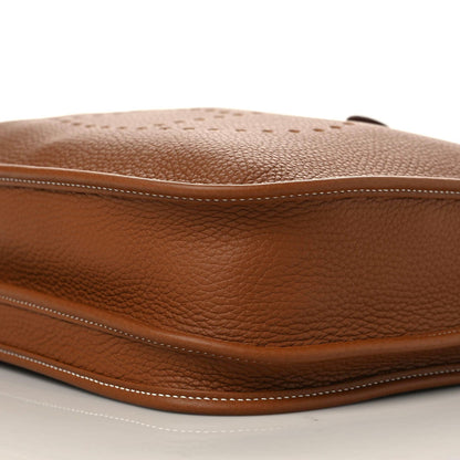 Hermes Taurillon Clemence Evelyne III PM Gold 7 of 9