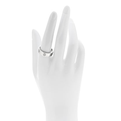 Cartier 18K White Gold 5.5mm LOVE Ring 59 8.75 2 of 4