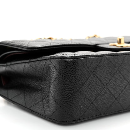 Chanel Caviar Quilted Medium Double Flap Black 9 of 11