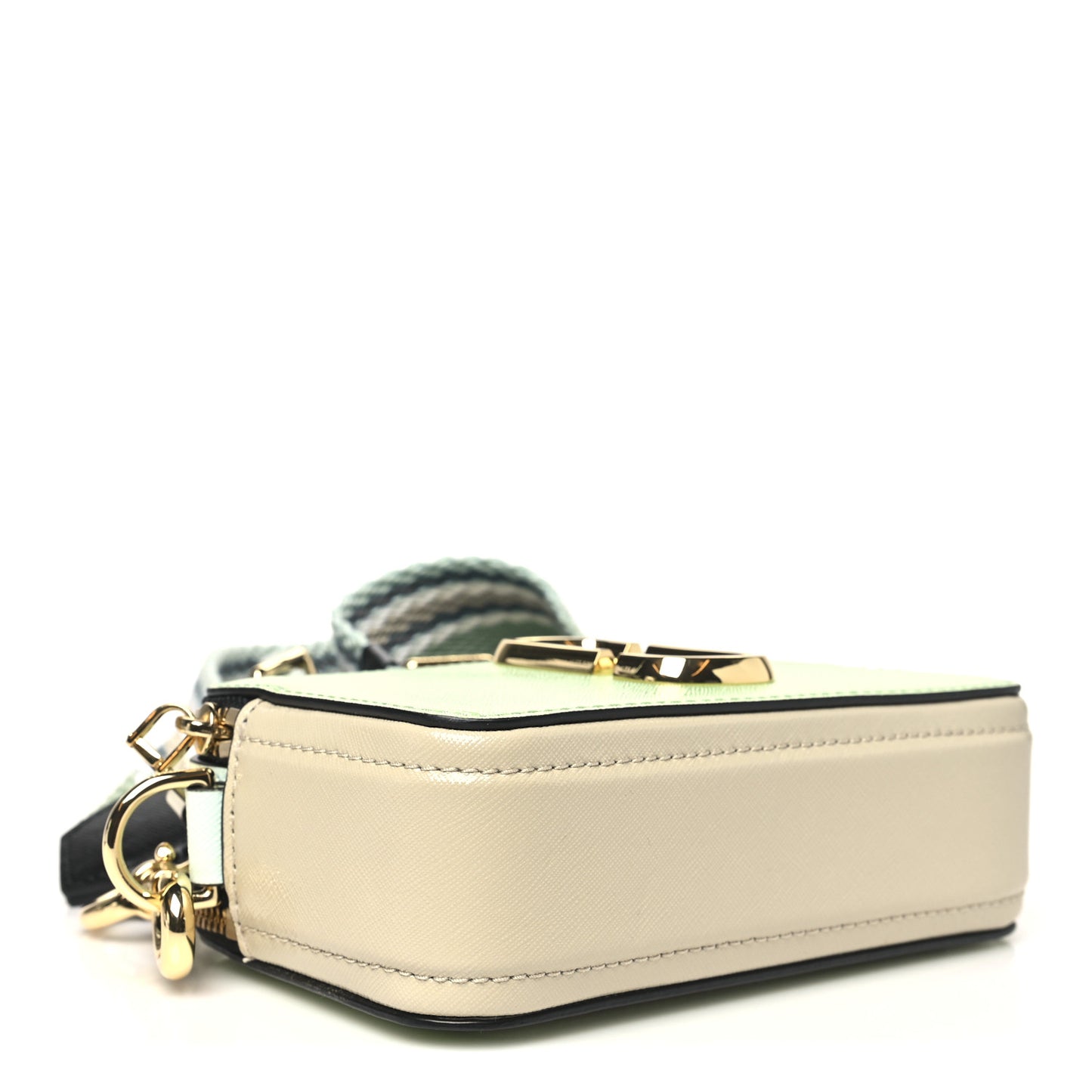 Saffiano Small Snapshot Camera Bag Mint Multicolor