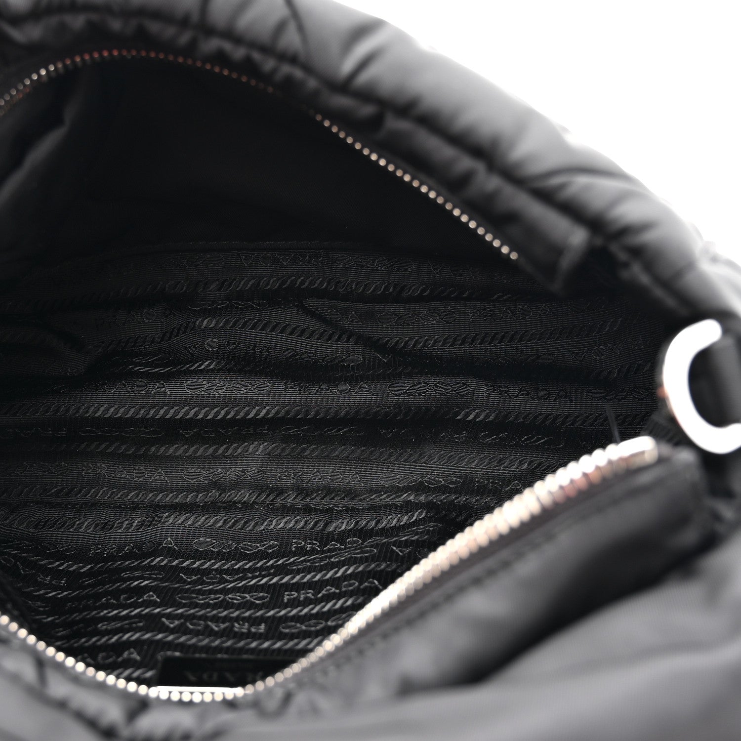 Prada Re-Nylon Quilted Padded Flap Shoulder Bag Black 5 of 12