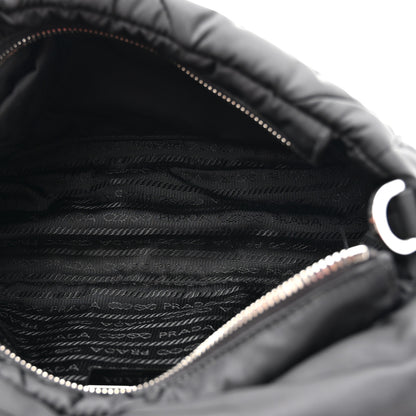 Prada Re-Nylon Quilted Padded Flap Shoulder Bag Black 5 of 12