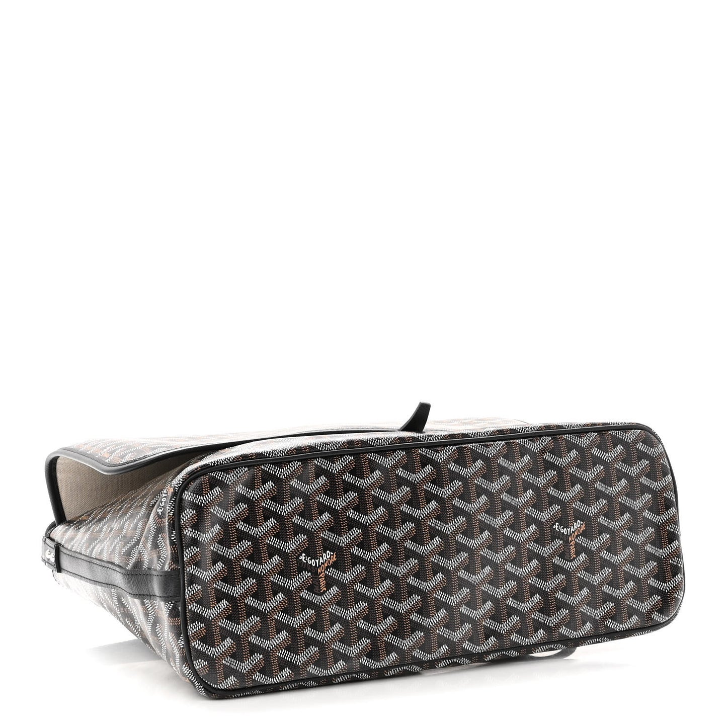 Goyardine Capetien Messenger Bag Black