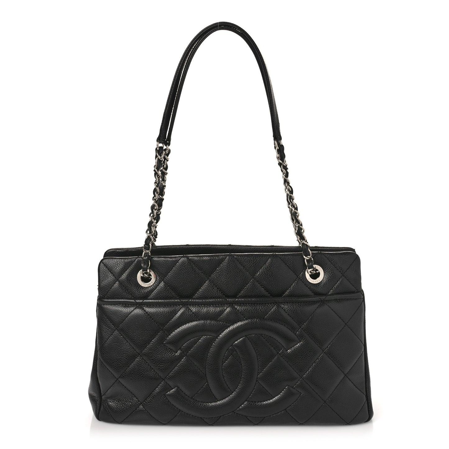 Caviar Quilted CC Timeless Soft Tote Black