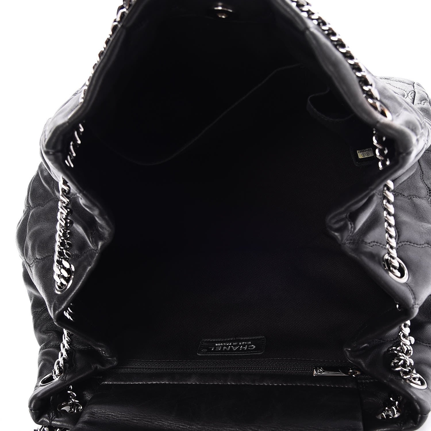 Chanel Lambskin Cells Accordion Tote Black 5 of 7