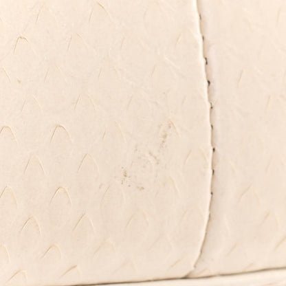 Saint Laurent Snakeskin Small Classic Monogram Kate Tassel Satchel Alabaster 11 of 15