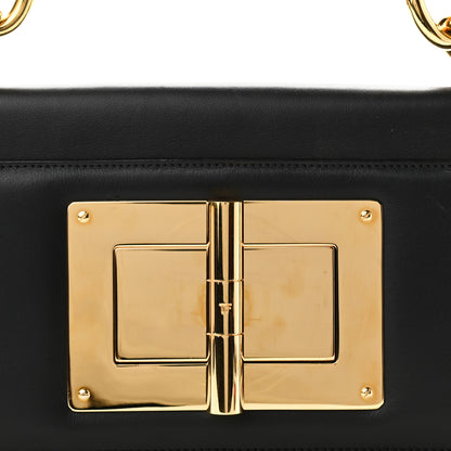 Tom Ford Calfskin Maxi Chain Natalia Large Shoulder Bag Black 12 of 13