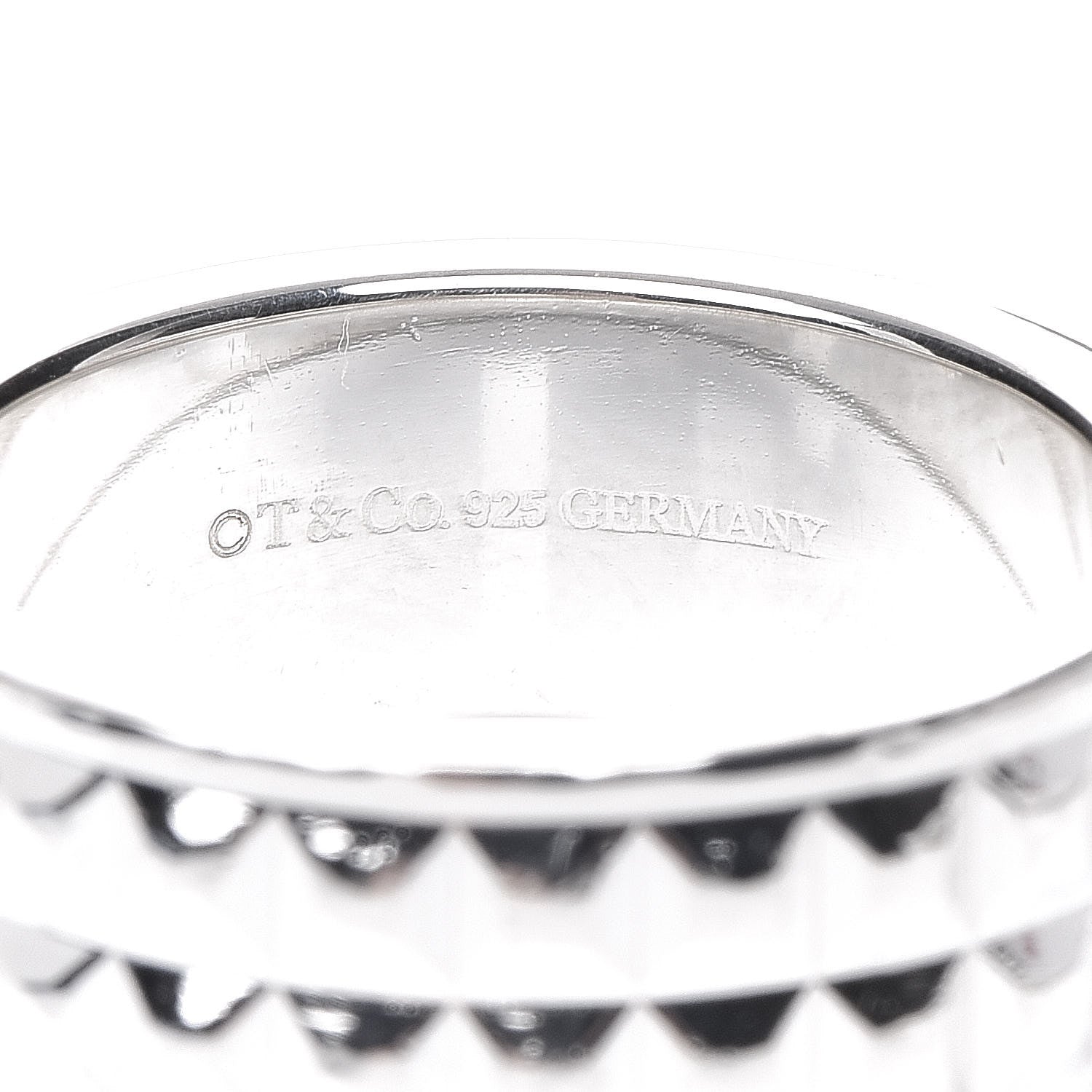 Tiffany Sterling Silver Pyramid Ring 59 8.75 4 of 4