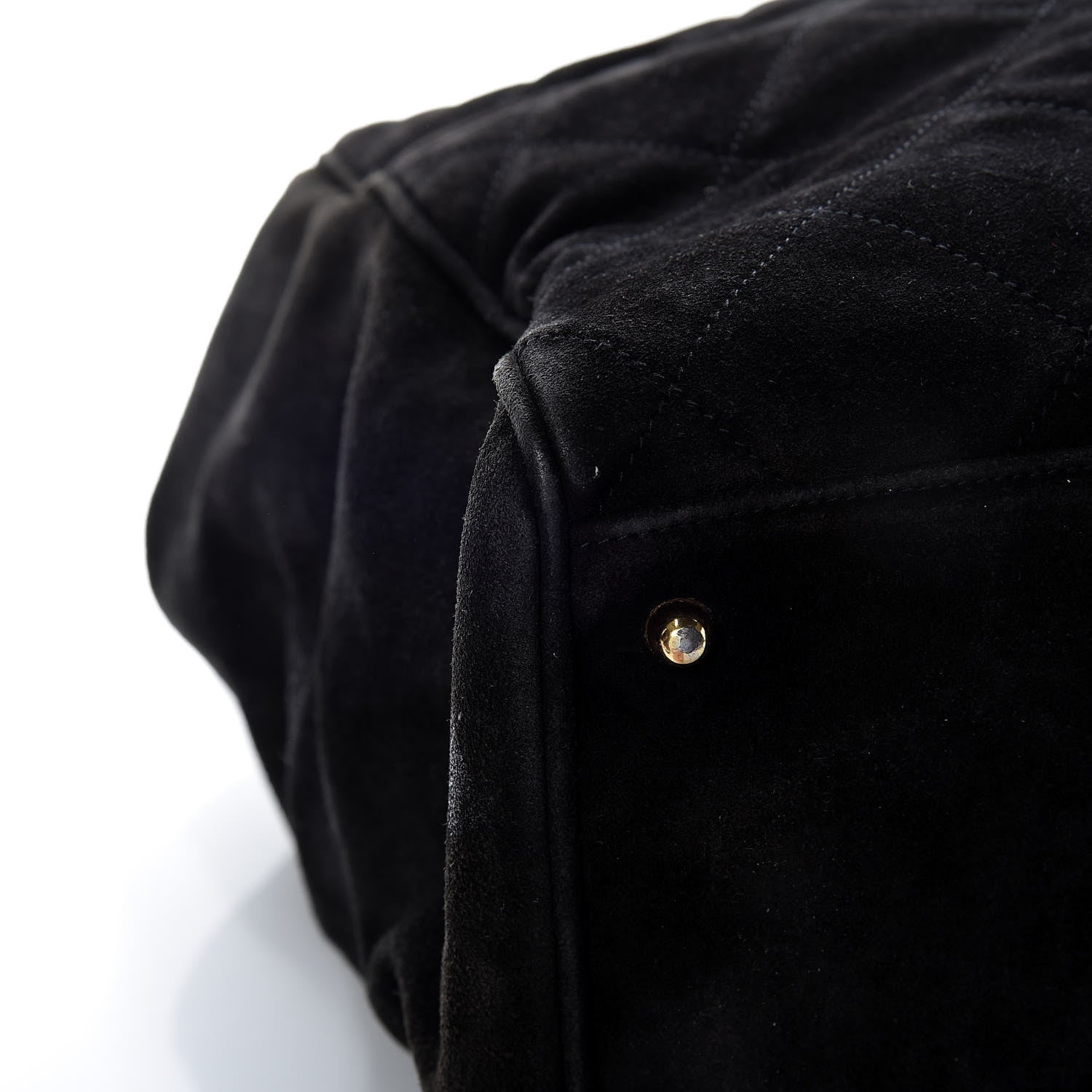 Chanel Suede Quilted XL Weekender Bag Black 19 of 21