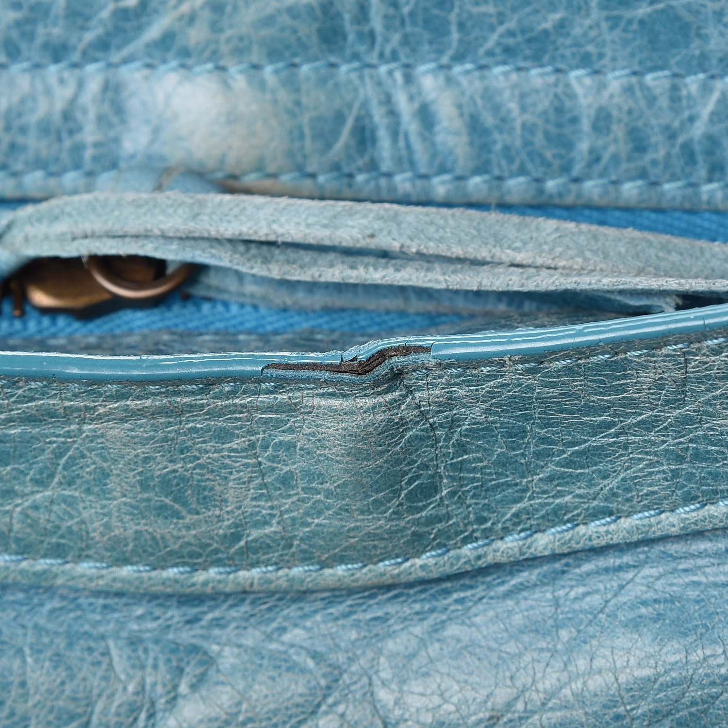 Balenciaga Agneau Classic Hardware City Bleu Paon 12 of 15