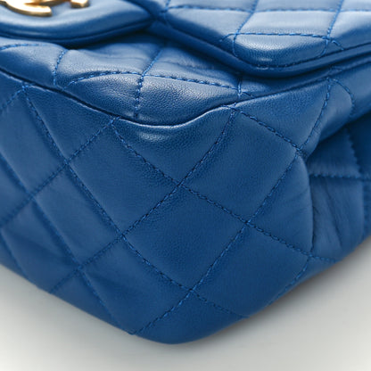 Chanel Lambskin Quilted Mini Pearl Crush Flap Blue 10 of 10