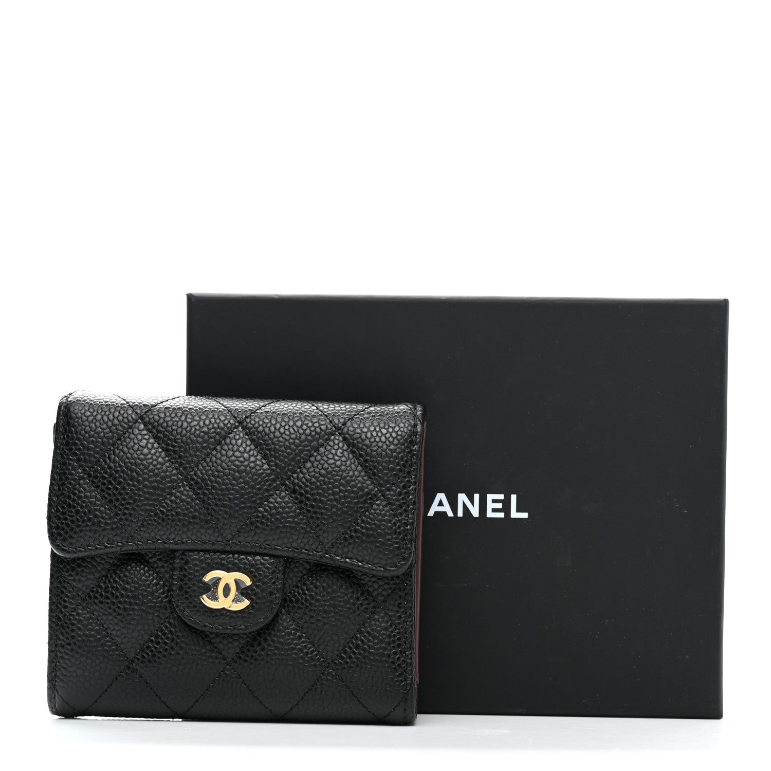 Chanel Caviar Quilted Compact Flap Wallet Black 11 of 11