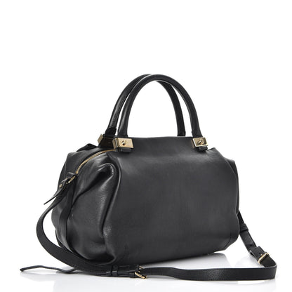 Lanvin Goatskin Trilogy Bowling Bag Black 3 of 16