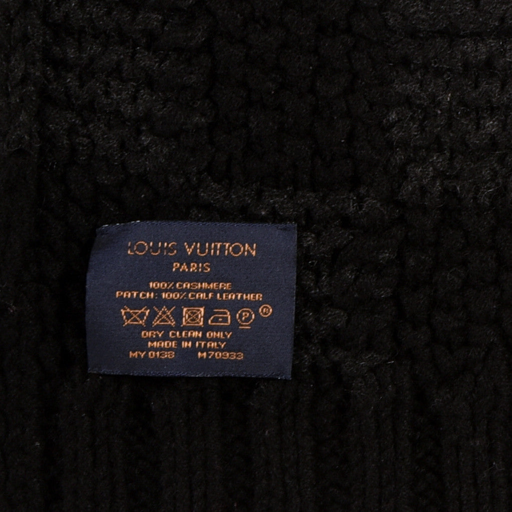 Cashmere Damier Helsinki Scarf Black