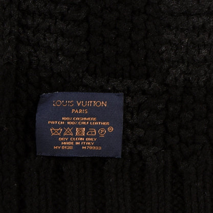 Louis Vuitton Cashmere Damier Helsinki Scarf Black 4 of 4