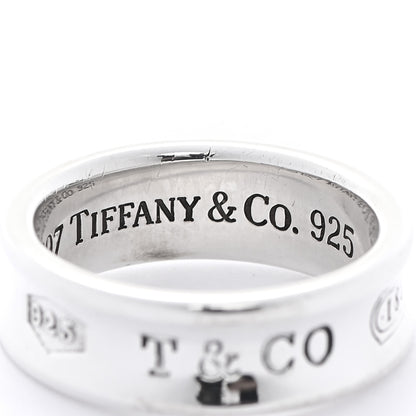 Tiffany Sterling Silver 1837 Band Ring 55 7.25 4 of 5