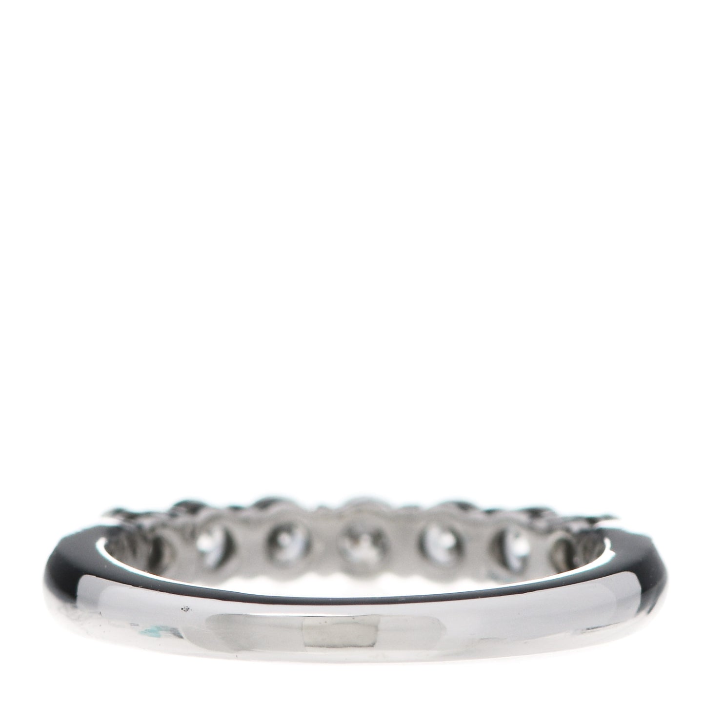 Platinum Diamond .57ctw 3mm Half Circle Embrace Band Ring 48 4.5